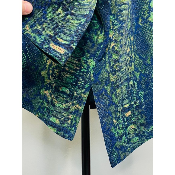 Clara Sun Woo Oversized Snake Print Dolman Top Womens XS Boxy Maximalist Chic - Picture 9 of 11